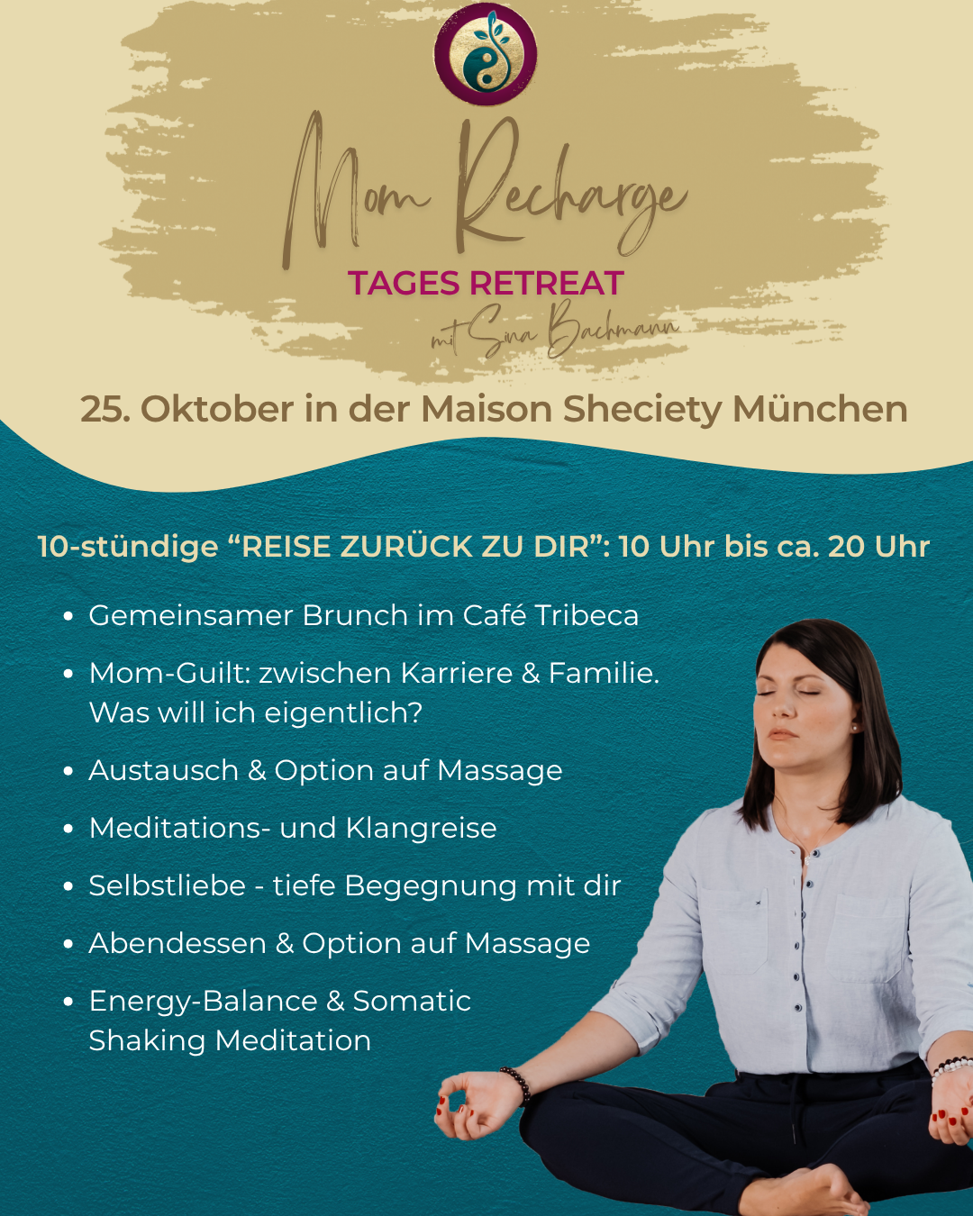 Mom Recharge Tages-Retreat mit Sina am 25.10.
